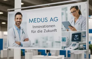 Werbebanner auf einem Outdoor-Event